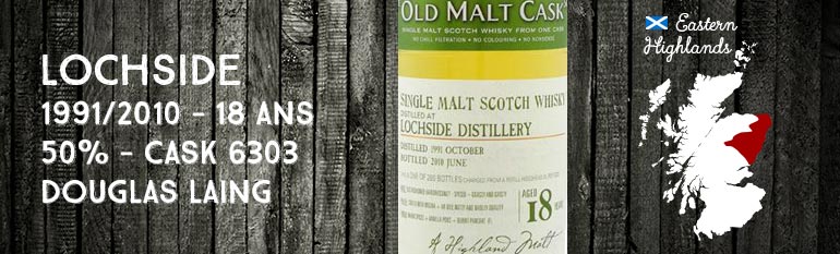 Lochside – 1991/2010 – 18yo – 50% – Cask 6303 – Douglas Laing