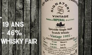 Imperial - 1995/2015 - 19 yo - cask 50174 - 46% - Signatory Vintage for The Whisky Fair