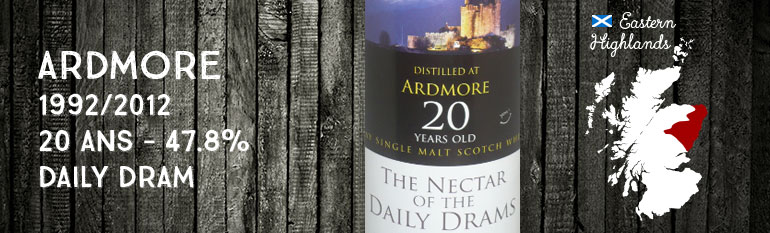 Ardmore 20yo – 1992/2012 – Daily Dram – 47.8%