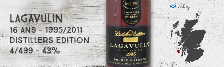 Lagavulin 16yo – 1995/2011 – Distillers Edition (4/499) – 43% – OB