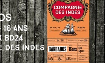 Barbados - Foursquare - 1998/2015 - 16yo - 45% - Cask BD24 - Compagnie Des Indes - Barbade