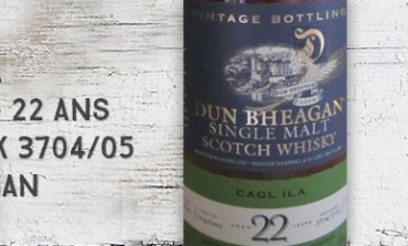 Caol Ila - 1990/2012 - 22 yo - 48% - casks 3704/3705 - Dun Bheagan