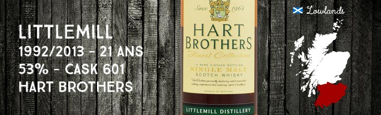 Littlemill – 1992/2013 – 21yo – 53% – Cask 601 – Hart Brothers for The Whisky Cask