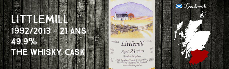Littlemill – 1992/2013 – 21yo – 49,9% – The Whisky Cask