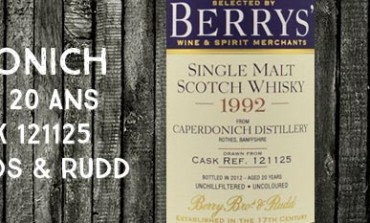 Caperdonich - 1992/2012 - 20yo - 46% - Cask 121125 - Berry Bros & Rudd