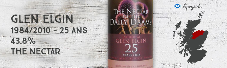Glen Elgin – 1984/2010 – 25yo – 43,8% – The Nectar of the Daily Drams