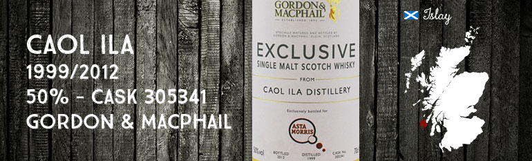 Caol Ila – 1999/2012 – 50% – Cask 305341- Gordon & MacPhail pour Asta Morris