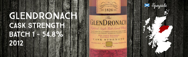 Glendronach – Cask Strength – Batch 1 – 54.8% – OB