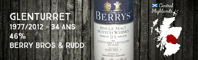 Glenturret – 1977/2012 – 34yo – 46% – Cask 1 – Berry Bros & Rudd