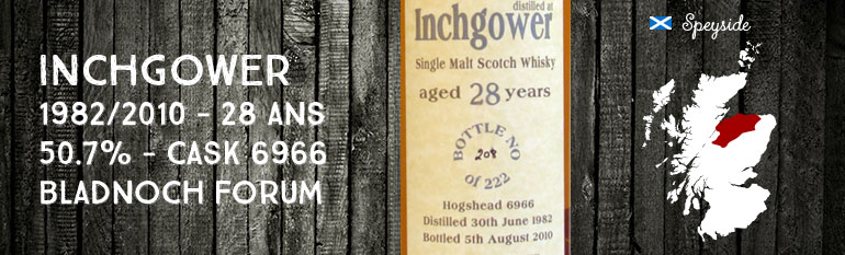 Inchgower – 1982/2010 – 28yo – 50,7% – Cask 6966 – Bladnoch Forum