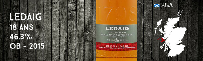 Ledaig – 18yo – 46,3% – OB – 2015