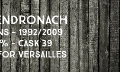 Glendronach - 16 yo - 1992/2009 - 60.8% - Cask 39 - OB for Versailles