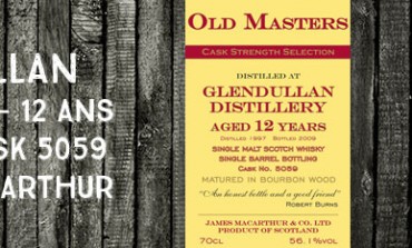 Glendullan - 1997/2009 - 12yo - 56,1% - Cask  5059 -  James MacArthur Old Masters 