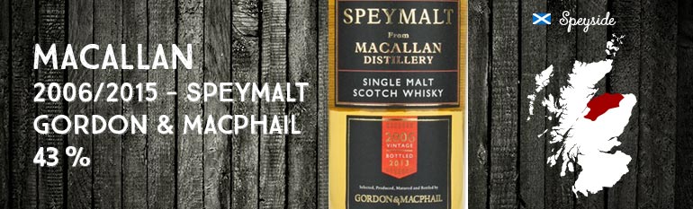 Macallan Speymalt 2006 – 43% – Gordon & Macphail