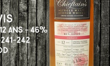 Ben Nevis - 1999/2012 - 12yo - 46% - Casks 239-241-242 - Ian MacLeod Chieftain's