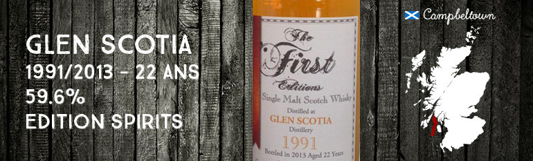 Glen Scotia – 1991/2013 – 22yo – 59,6% – Edition Spirits The First Edition