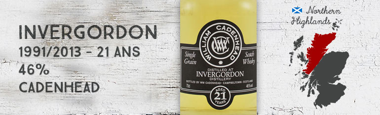 Invergordon – 1991/2013 – 21yo – 46% – Cadenhead Black Label
