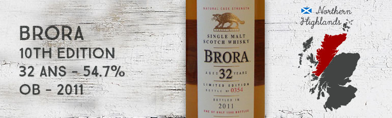 Brora – 32yo – 54,7% – 10th Edition – OB – 2011