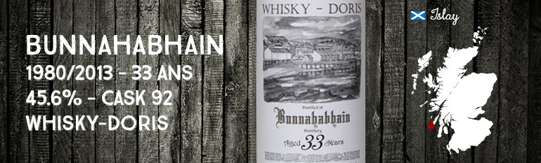 Bunnahabhain – 1980/2013 – 33yo – 45,6% – Cask 92 – Whisky-Doris