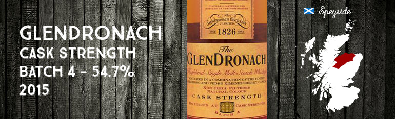 Glendronach – Cask Strength – batch 4 – 54,7% – OB – 2015