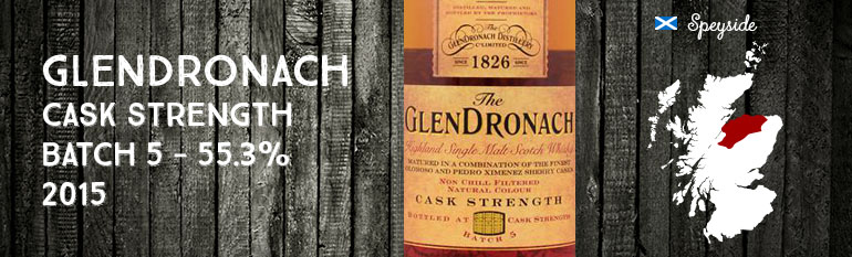 Glendronach – Cask Strength – batch 5 – 55,3% – OB – 2015