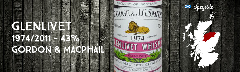 Glenlivet – 1974/2011 – 43% – Gordon & MacPhail – George & J.G. Smith’s