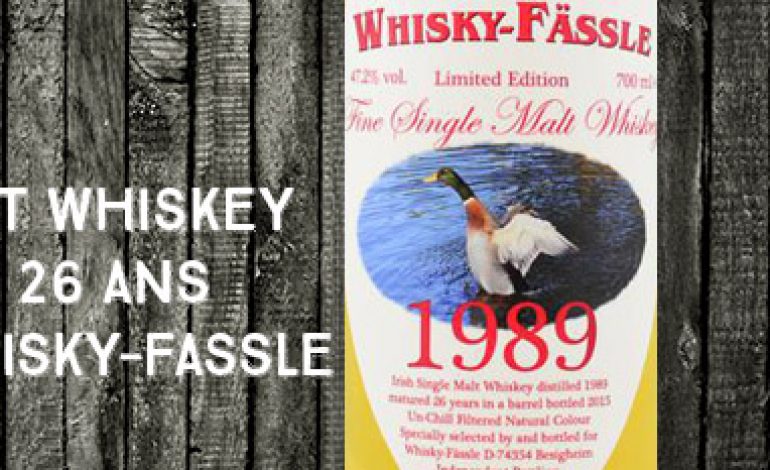 Irish Single Malt Whiskey – 1989/2015 – 26yo – 47.2 % – Whisky-Fassle