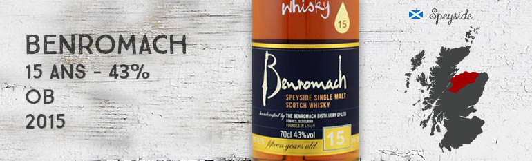 Benromach – 15yo – 43% – OB – 2015