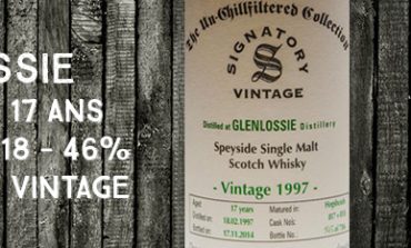 Glenlossie - 1997/2014  - 17yo - Cask 817 + 818 - 46% - Signatory Vintage - The Un-Chillfiltered Collection