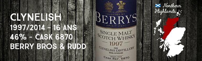 Clynelish – 1997/2014 – 16yo – Cask 6870 – 46% – Berry Bros & Rudd