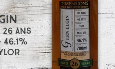 Glen Elgin - 1985/2012 - 26yo - Cask 1526 - 46,1% - Duncan Taylor - Dimensions