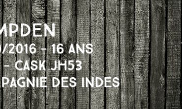 Hampden - 2000/2016 - 16yo - JH53 - 43% - Compagnie des Indes - Jamaïque