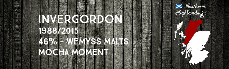 Invergordon – 1988/2015 – 27yo – 46% – Wemyss Malts – Mocha Moment