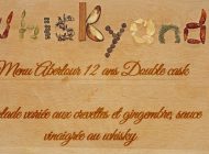 Whiskyandcook - Menu Aberlour 12yo Double cask (1/3) - Entrée : Salade variée aux crevettes et gingembre, sauce vinaigrée au whisky