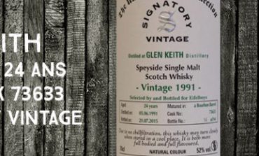 Glen Keith - 1991/2015 - 24yo - 52% - Cask 73633 - Signatory Vintage - The Un-Chillfiltered Collection - for Eifelboys