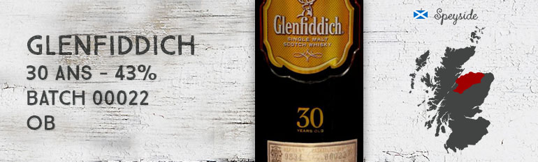 Glenfiddich – 30yo – 43% – batch 00022 – OB