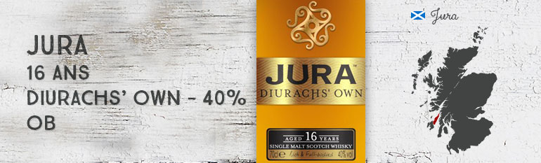 Jura – 16yo – Diurachs’ Own – 40% – OB – 2016