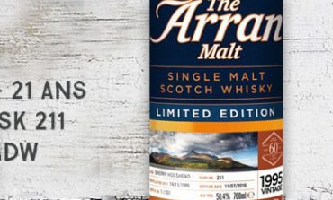 Arran - 1995/2016 - 21yo - 50,4% - Cask 211 - OB for LMDW 60th Anniversary