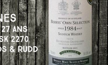 Benrinnes - 1984/2011 - 27yo - 56,5% - Cask 2270 - Berry Bros & Rudd