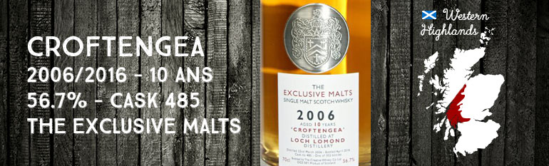 Croftengea – 2006/2016 – 10yo – 56,7% – Cask 485 – Creative Whisky Company – The Exclusive Malts 