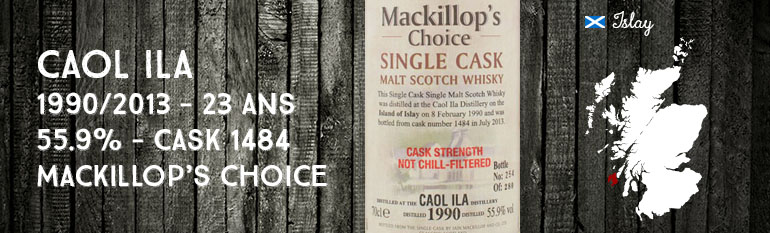 Caol Ila – 1990/2013 – 23yo – 55,9% – Cask 1484 – MacKillop’s Choice