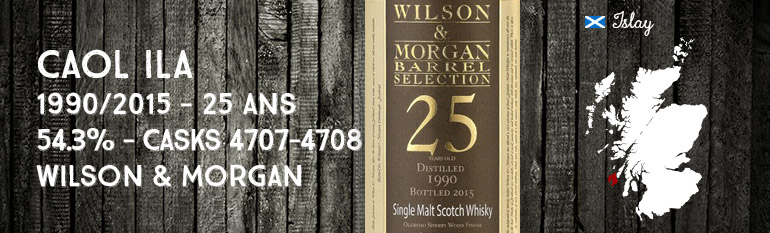 Caol Ila – 1990/2015 – 25yo – 54,3% – Casks 4707-4708 – Wilson & Morgan – Barrel Selection