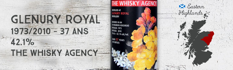 Glenury Royal – 1973/2010 – 37yo – 42,1% – The Whisky Agency – Still Lifes I