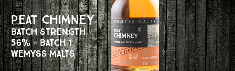 Peat Chimney – Batch Strength – 57% – Batch 1 – Wemyss Malts – 2016