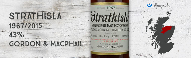 Strathisla – 1967/2015 – 43% – Gordon & MacPhail – Licensed Bottling