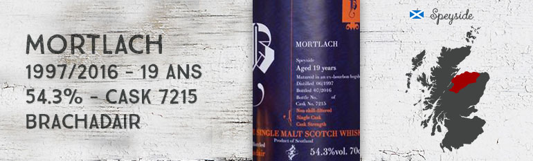 Mortlach – 1997/2016 – 19yo – 54.3% – Cask 7215 – Brachadair