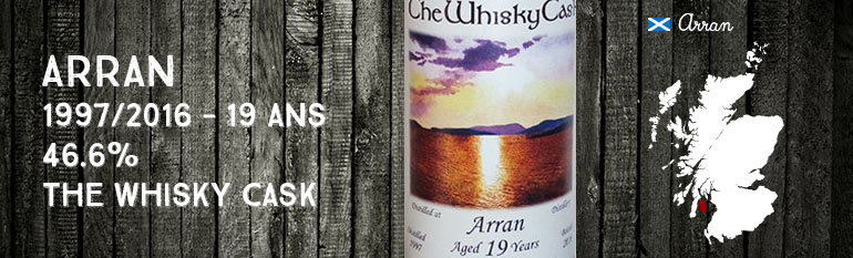 Arran – 1997/2016 – 19yo – 46,6% – The Whisky Cask
