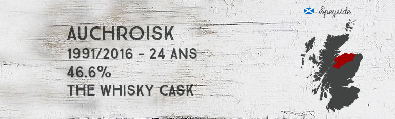 Auchroisk – 1991/2016 – 24yo – 46,6% – The Whisky Cask