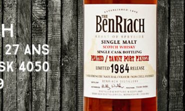 Benriach - 1984/2012 - 27yo - 52,2% - Cask 4050 - Single Cask Peated - Tawny Port Finish - OB - Batch 9