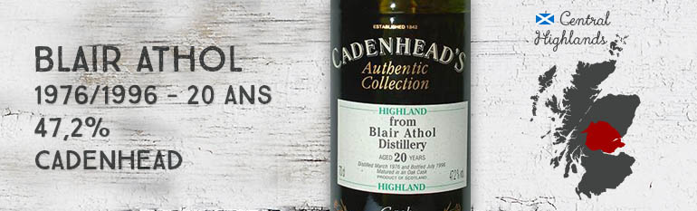 Blair Athol – 1976/1996 – 20yo – 47,2% – Cadenhead – Authentic Collection